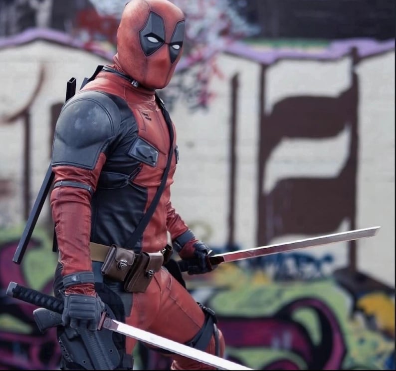Deadpool Cosplay Suit – Movie Style Anti Hero Full Body Costume (Adults & Kids) image 1