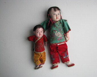 Antique Chinese Doll pair