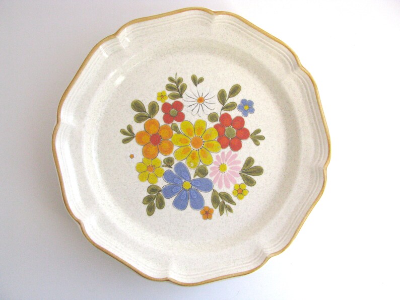 Set 3 Vintage Mikasa Garden Club 10 5 Dinner Plates Etsy