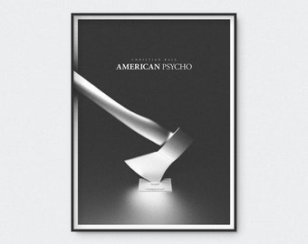 American Psycho Poster - Alternative Movie Poster, Art Print