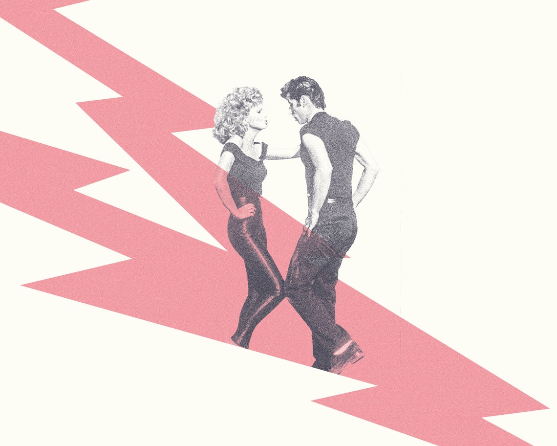 Grease Movie Poster Rydell High Grease Lightning Etsy