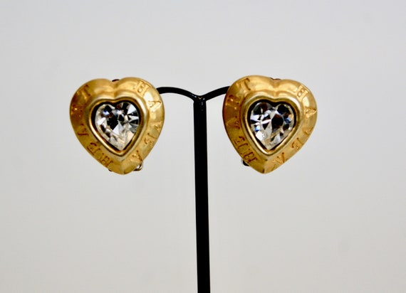 DYRBERG KERN Earrings, Have A Heart Diamante Hear… - image 1