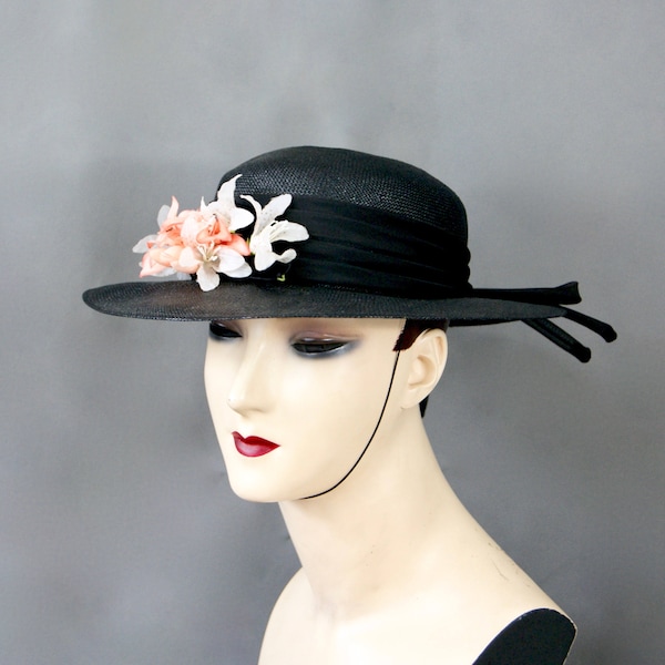 Flower Wide Brim Hat - Etsy