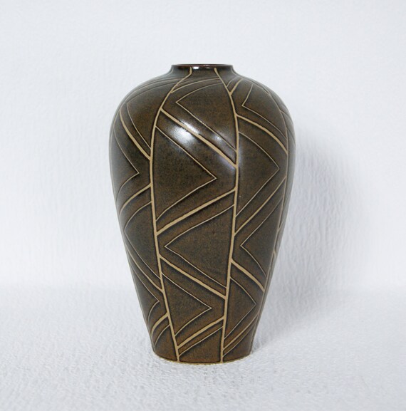 Exquisite Vintage Denby Pottery Vase Etsy