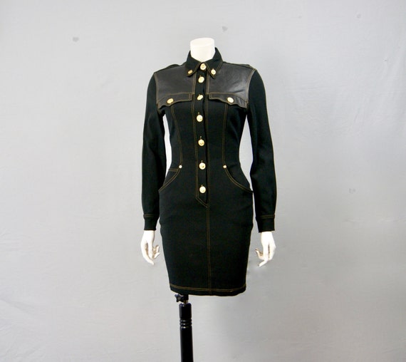 gianni versace black dress