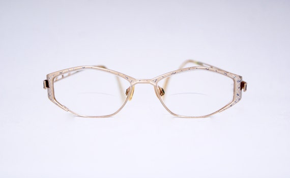 CAZAL Gold Filigree Reading Glasses Frame - image 2