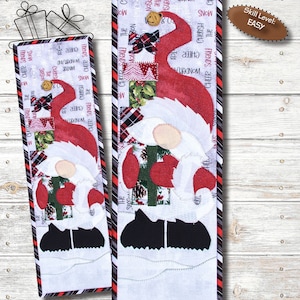 MM14-12 Jolly Mr Jingles December Wall Hanging Instant PDF Download Monthly Mini&#39;s #14 Gnomes Thru The Year Pattern by Patch Abilities, Inc.