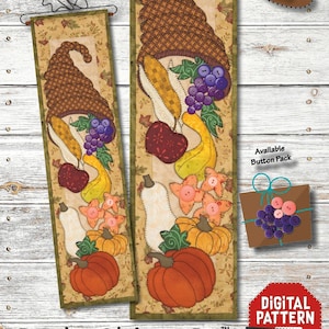MM311 Cornucopia Wall Hanging Instant PDF Digital Download Monthly Mini's Series #3 Sewing Pattern by Patch Abilities, Inc.