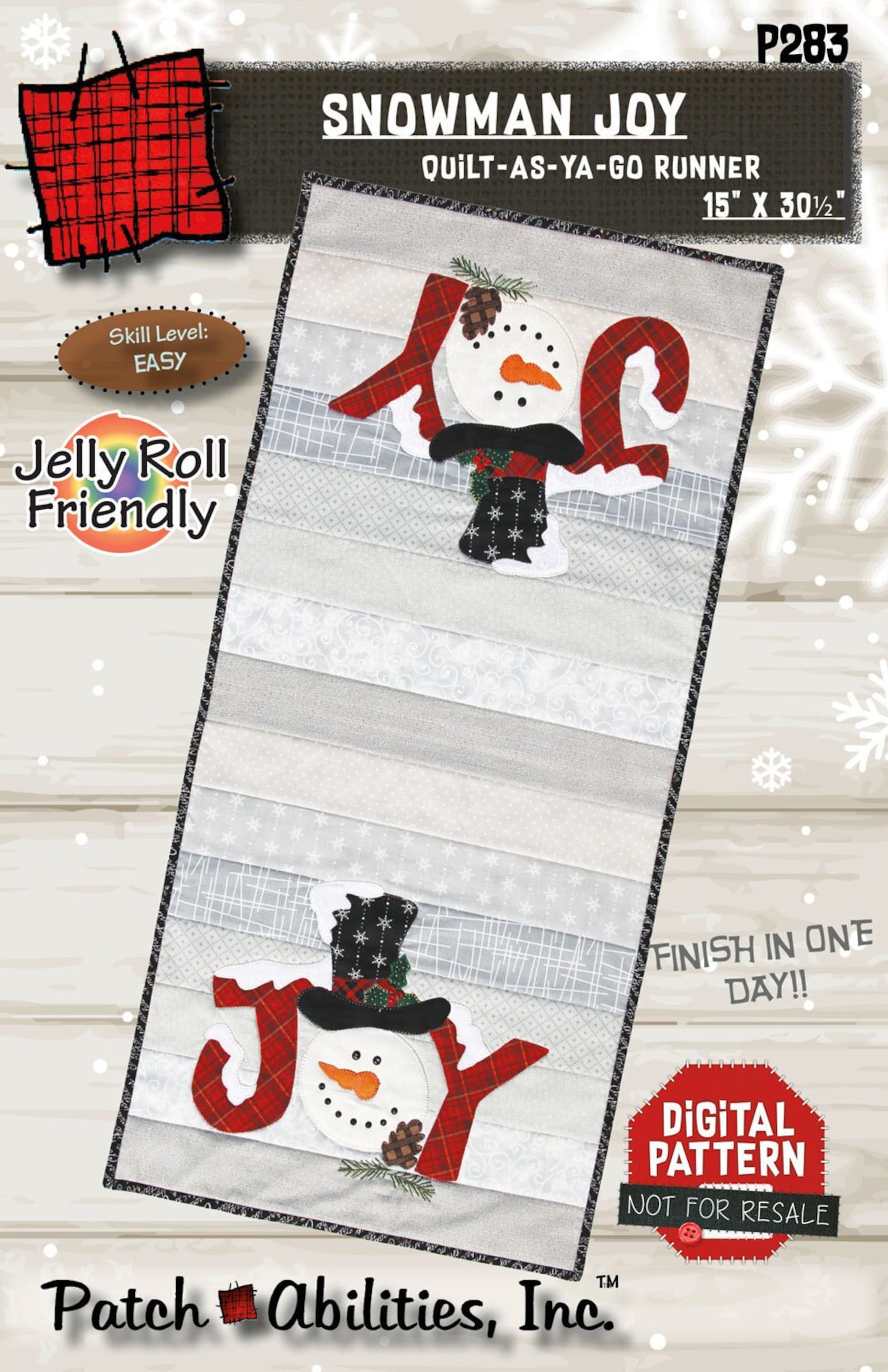 Snowman Joy Quilted Table Runner NCU0DDK1429