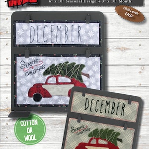 MM13-12 decemberkalenderserie Köp exklusiv väggbonad Direkt PDF-sömnadsmönster Ladda ner från Patch Abilities, Inc.