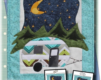 P151 Little Camper Wall Hanging Instant PDF Sewing Pattern  Download by Patch Abilities, Inc.