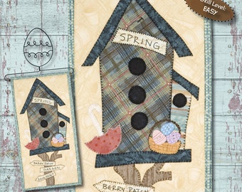MM17 Spring Fling Birdhouse Wall Hanging Instant pdf-naaipatroon downloaden door Patch Abilities, Inc.