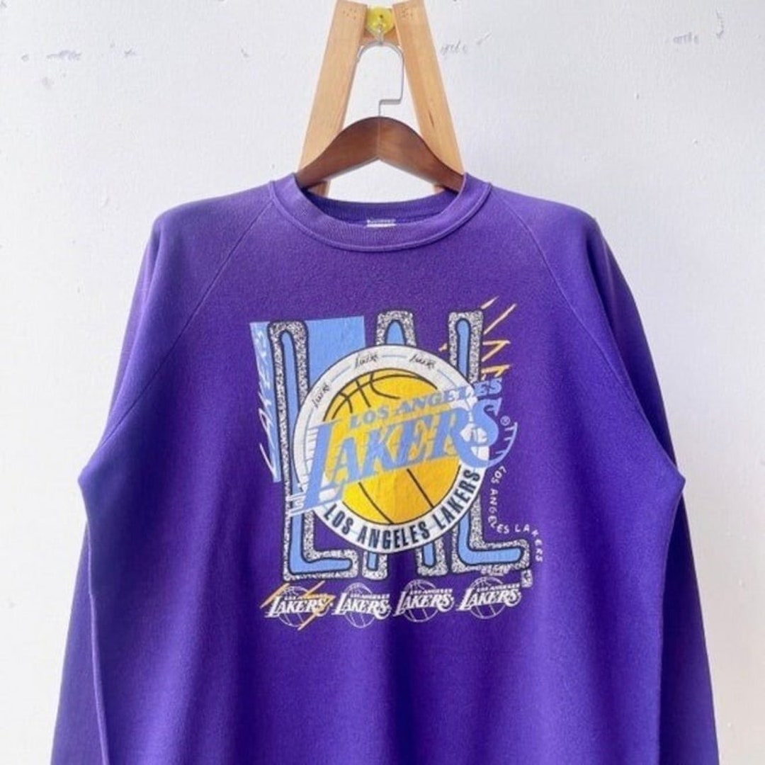 Los Angeles Basketball Vintage Shirt Lakers 90s Basketball Etsy