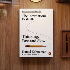 Thinking, Fast and Slow Hardcover Book by Daniel Kahneman, Psychology Decision-Making