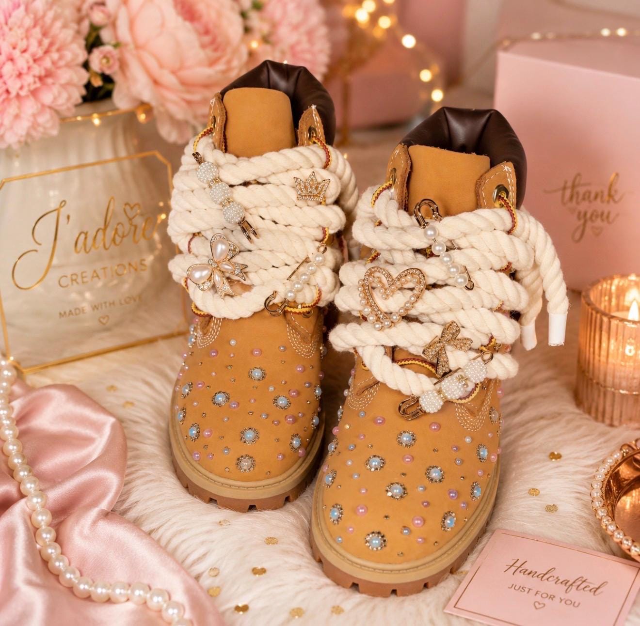 Timberland boots custom rhinestone - Etsy 日本