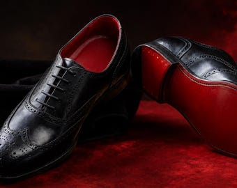 Christian Louboutin Style Red Bottom Shoes for Men – Red Sole Bespoke Dress Footwear