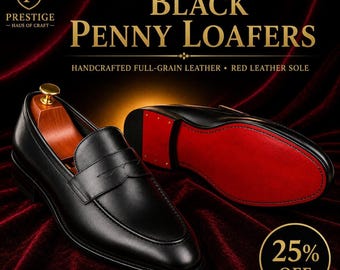 Mocasines de piel de becerro negra estilo Christian Louboutin para hombre – Zapatos de vestir de lujo hechos a mano