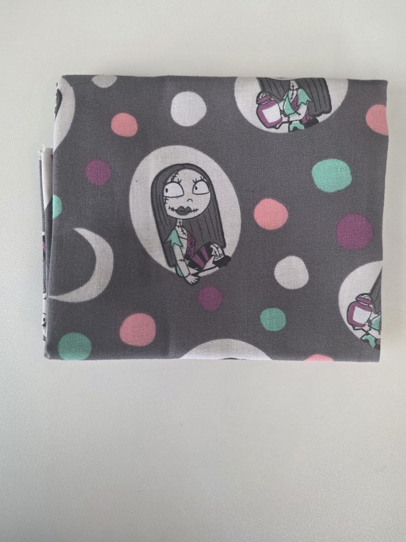 Jack and Sally Baby Bootie Sewing Kit- Pick Your Fabric-Pattern, Elastic & Instructions Included-Halloween-Christmas Shoes Sally Polka Dots