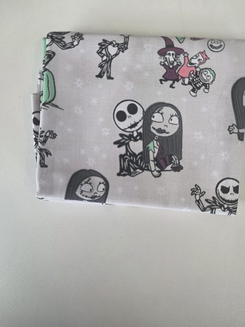 Jack and Sally Baby Bootie Sewing Kit- Pick Your Fabric-Pattern, Elastic & Instructions Included-Halloween-Christmas Shoes Jack & Sally