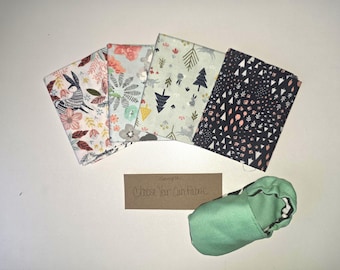 DIY Baby Shoes-Forest Theme Sewing Kit- Pick Your Fabric-Pattern, Elastic & Instructions Included-Beginner Sewing Project