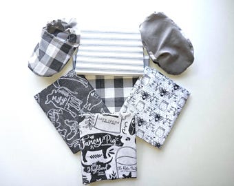 Farmhouse Baby Shoe Sewing Kit – Choose Fabric, Pattern Included (Beginner Project)