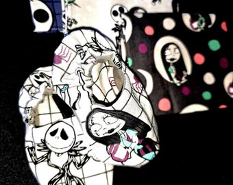 Jack and Sally Baby Bootie Sewing Kit- Pick Your Fabric-Pattern, Elastic & Instructions Included-Halloween-Christmas Shoes