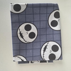 Jack and Sally Baby Bootie Sewing Kit- Pick Your Fabric-Pattern, Elastic & Instructions Included-Halloween-Christmas Shoes Jack Squares