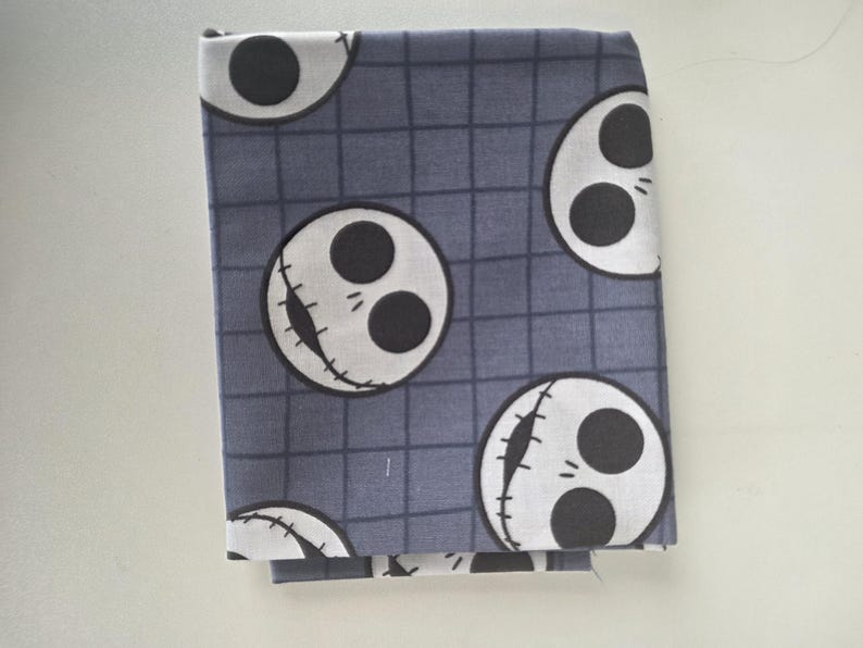 Jack and Sally Baby Bootie Sewing Kit- Pick Your Fabric-Pattern, Elastic & Instructions Included-Halloween-Christmas Shoes Jack Squares