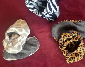 Sewing Kit-All 3 Patterns and Materials Included-Beginner Sewing-Leopard, Zebra Design