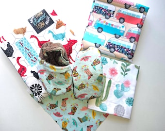Farmhouse Baby Bootie Sewing Kit: Choose Your Fabric, Sizes Newborn-15 Months (Photo Instructions)