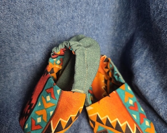 Western Aztec Baby Booties-Baby Shower Gift-Newborn-First Birthday