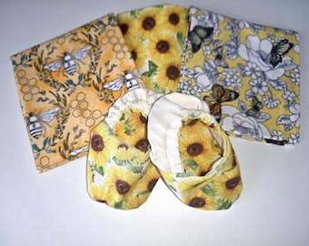 Baby Shoe Sewing Kit- Pick Your Fabric- Comes with Everything-Beginner Sewing