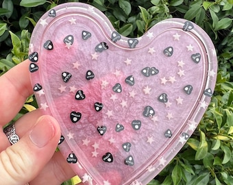 Ouija Star Heart Resin Tray, Decorative Trinket Coaster