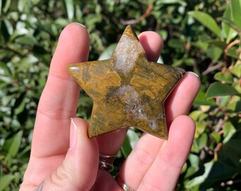 Ocean Jasper Star Stone, Polished Gemstone SALE
