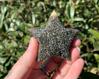 Ocean Jasper Star Stone, Polished Gemstone SALE