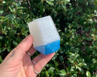 White and Blue Resin Cup SALE