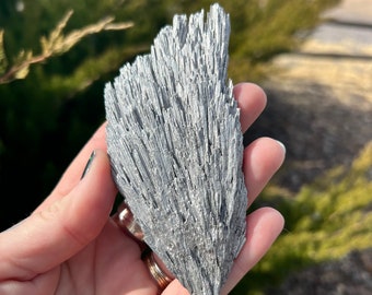 Kyanite Silver Aura Crystal Large SALE
