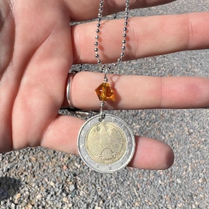 Euro Eagle Coin Necklace, 2017
