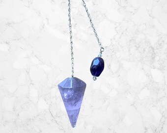 Amethyst Quartz Crystal Pendulum