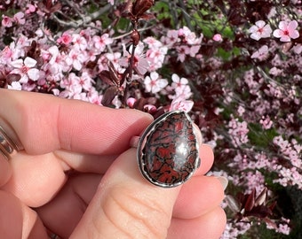 Dinosaur Bone Sterling Ring Size 6.5