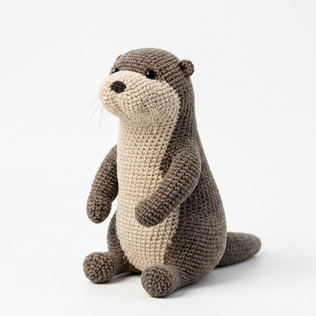 39 Otter Crochet Patterns for Cute Gifts, Nursery Decor, and Pocket-Sized Amigurumi 30 Realistic River Otter Crochet