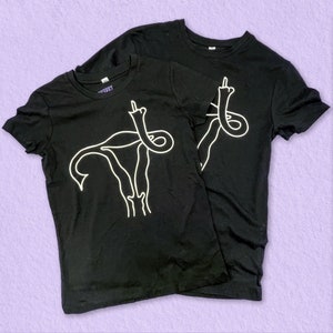 Angry Uterus Feminist Solidarity screen printed shirt