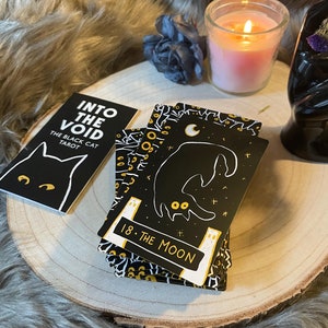 Into the Void, Die schwarze Katze Tarot Deck, Einzigartige Katzen Grafik, Tarot Karten, Premium Tarot Karten Deck, Orakel Karten, Tarot Geschenk, Tarot Buch