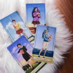 Moon Crystal Tarot Deck | 78 Card Cards | Beginner Friendly Deck | Witch Divination Gift image 11