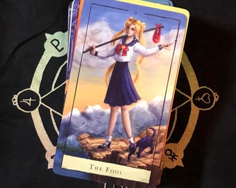 Tarotkaarten met maankristallen | 78 kaarten | Geschikt voor beginners | Heks waarzeggerij cadeau