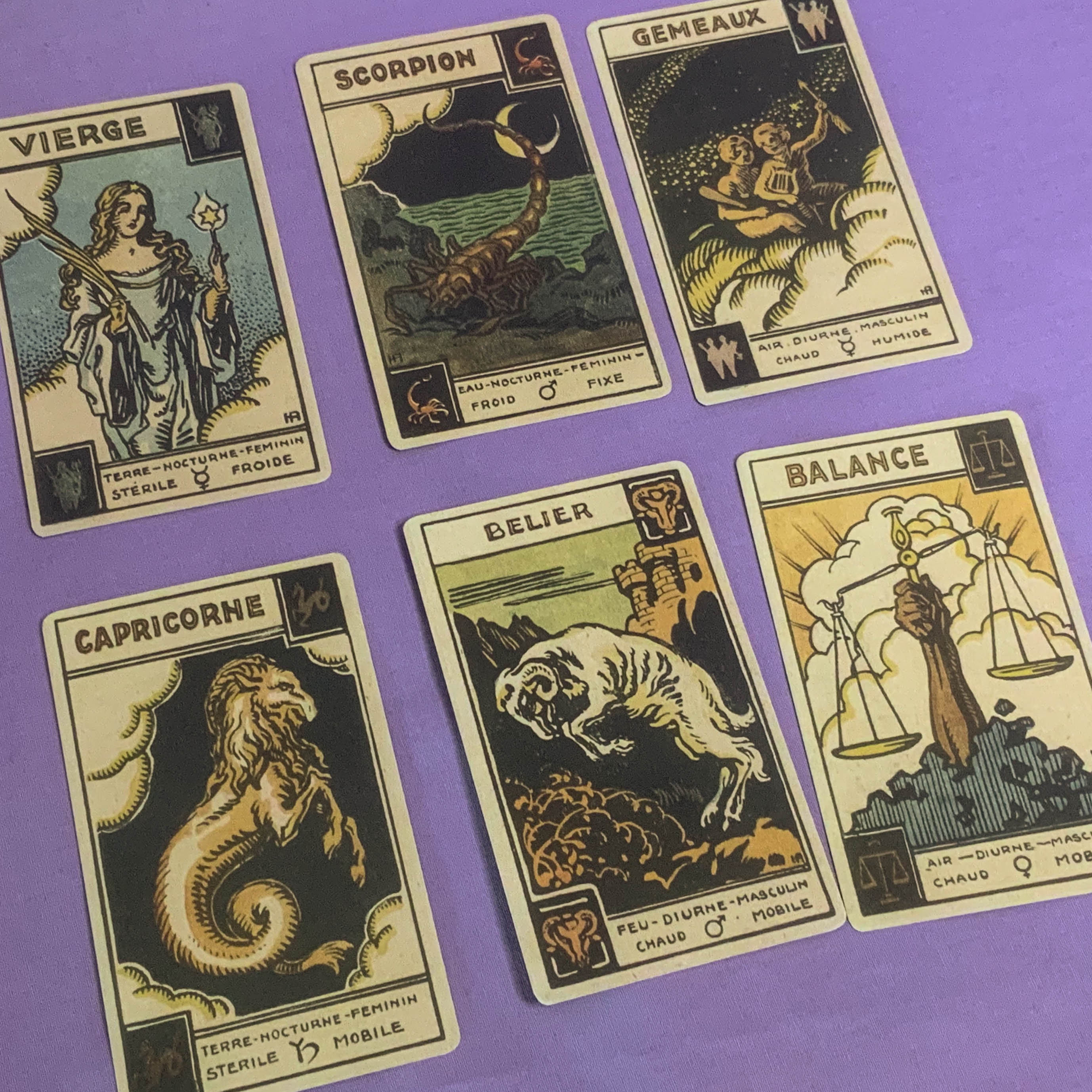 Astrological Tarot Deck Le Tarot Astologique Muchery Etsy India
