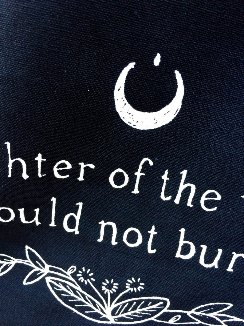 Granddaughter of the witches you couldn't burn Screen printed tote bag image 2