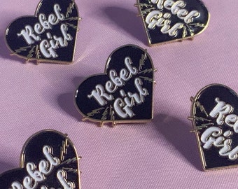 Rebel Girl enamel pin