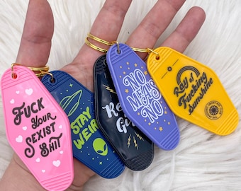 The Sassy and Sardonic Club - Motel Keychain Collection