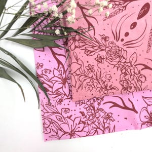 Persephone Goddess Bandana | Pomegranate Witch Altar Cloth | Cotton Headscarf Veiling | Handmade Dark Feminine Gift image 10